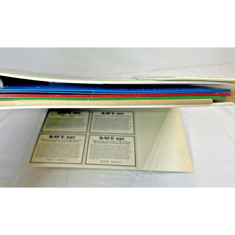 1983 Mead Trapper Keeper NOS MINT w/ Cardboard Ad Flap Waterfall Pink Laurel - Picture 14 of 16